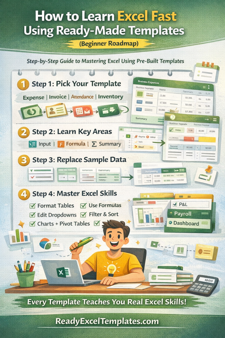 How to Learn Excel Fast Using Ready-Made Templates (Beginner Roadmap)