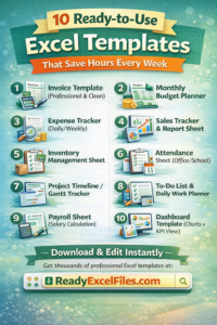 10 Ready-to-Use Excel Templates That Save Hours Every Week