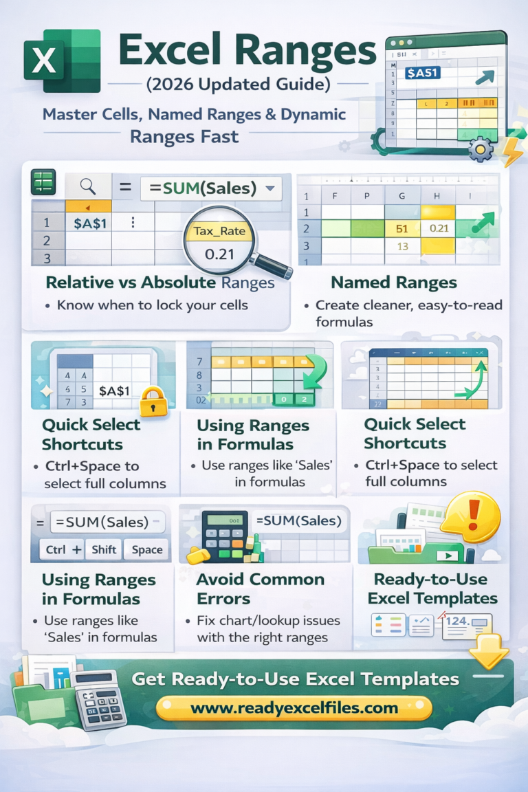 Excel Ranges (2026 Updated Guide): Master Cells, Named Ranges & Dynamic Ranges Fast