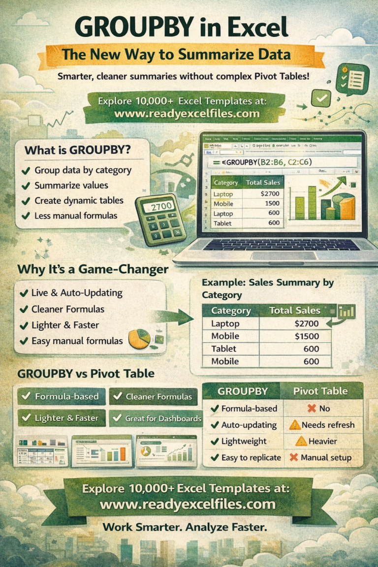 GROUPBY in Excel: The New Way to Summarize Data