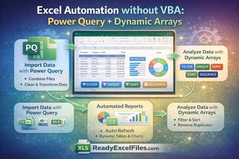Excel Automation without VBA: Power Query + Dynamic Arrays