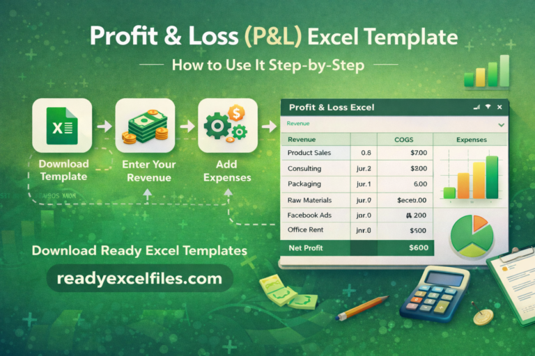 Profit & Loss (P&L) Excel Template: How to Use It Step-by-Step