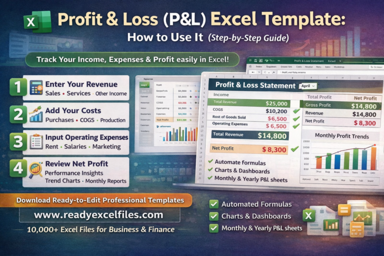 Profit & Loss (P&L) Excel Template: How to Use It (Step-by-Step Guide)